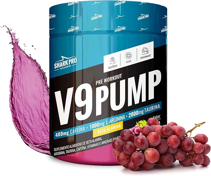 V9 PUMP - PRÉ TREINO 300G - UVA REF 12