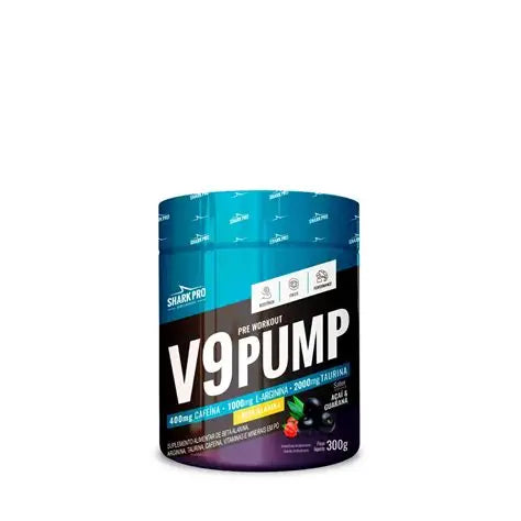 V9 PUMP - PRÉ TREINO 300G - AÇAI & GUAR REF 7898719880739