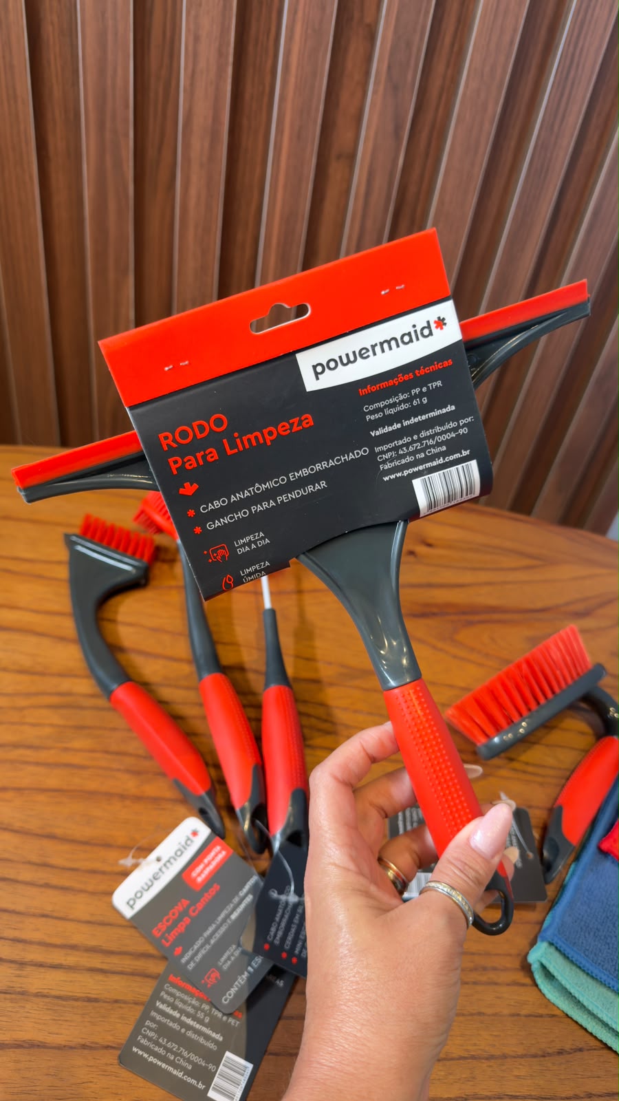KIT LIMPEZA COM 08 ITENS CAMESA POWERMAID