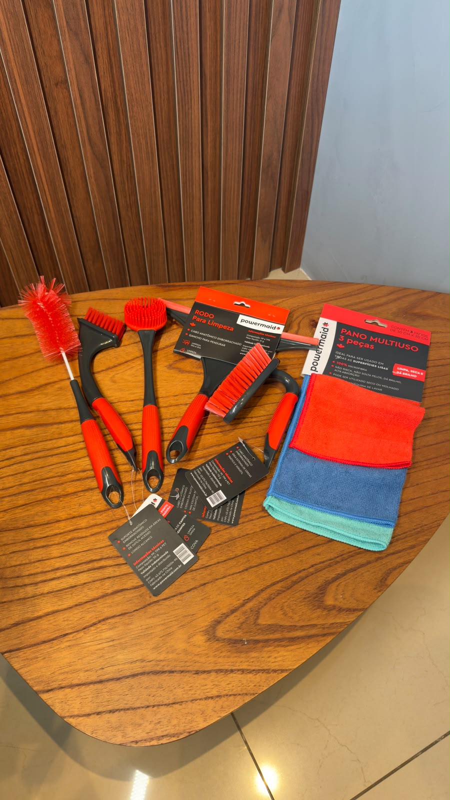 KIT LIMPEZA COM 08 ITENS CAMESA POWERMAID