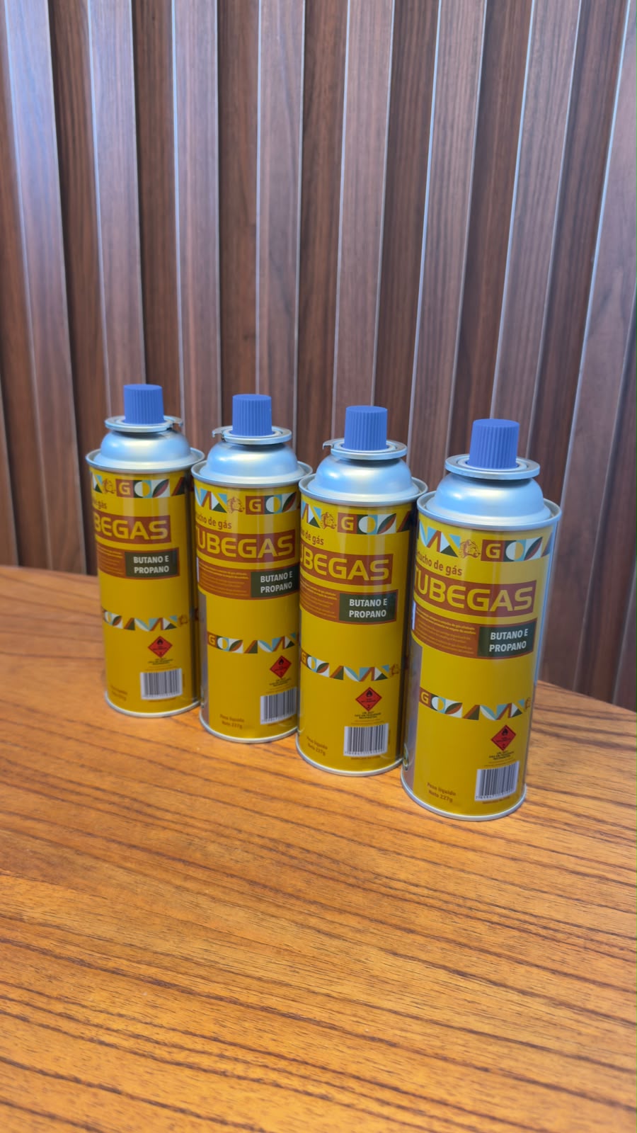 KIT COM 4 REFIL TUBEGAS 227G REF: 047010 - UM