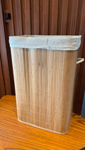 CESTO DE BAMBU ALÇA E TAMP 40X30X60 REF: B1002.U01 - LEHAVI