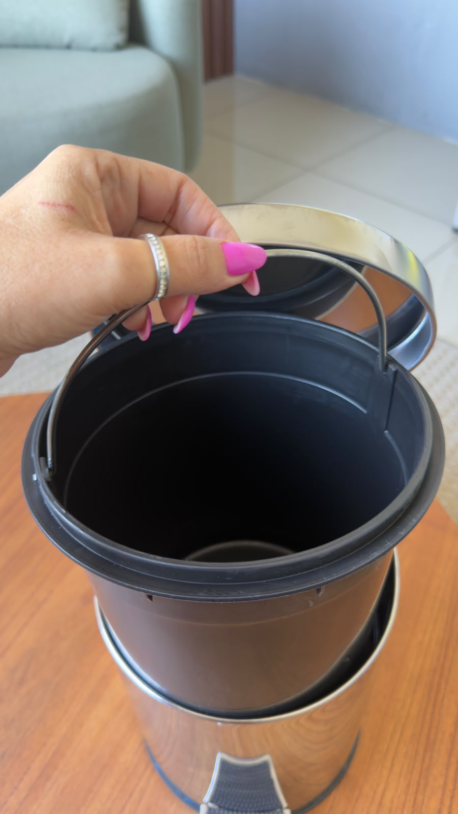 Lixeira de Aço Inox 5L