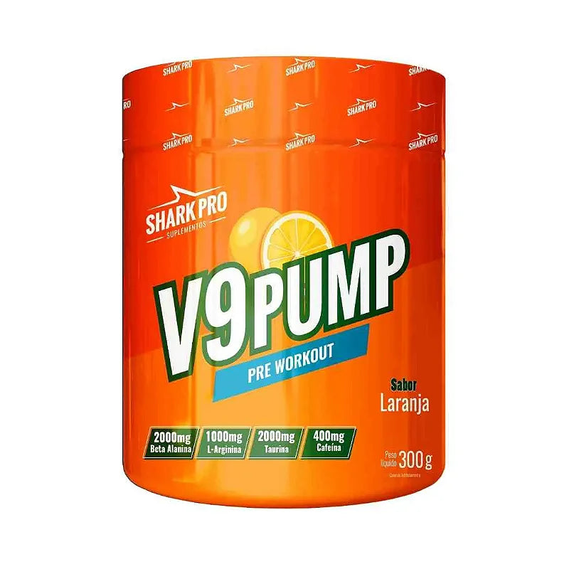 V9 PUMP - PRÉ TREINO 300G - REFRIGERANTE LARANJA-REF 13452